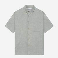 Gambar TENUE Kemeja Flannel Buttondown Lengan Pendek - Solid Soft Grey - M dari Tenue de Attire Kota Administrasi Jakarta Selatan 2 Tokopedia