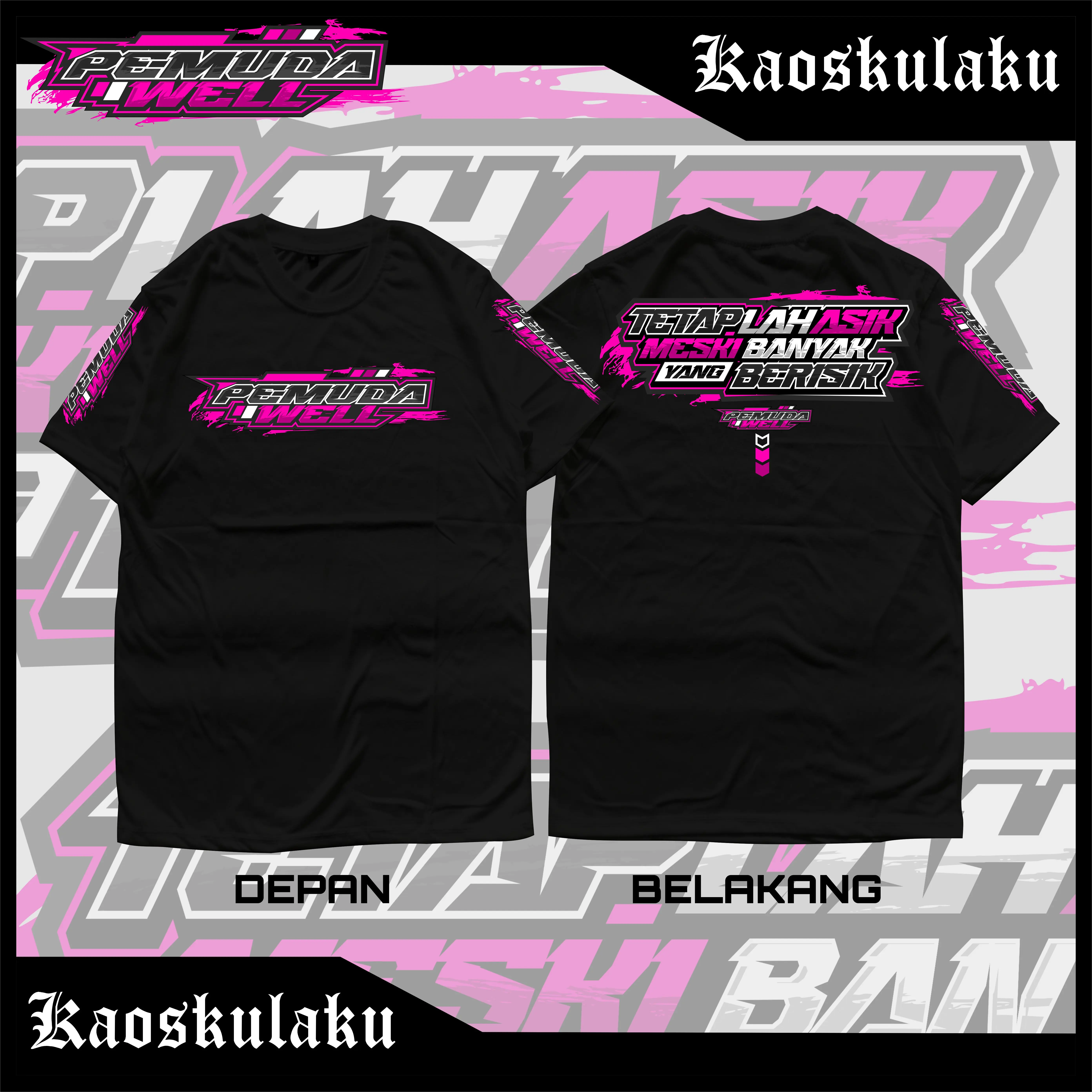 TSHIRT PEMUDA WELL VOL 2 ATAU KAOS DISTRO RACING BAHAN KATUN CVC ADEM DAN GAK BIKIN GERAH