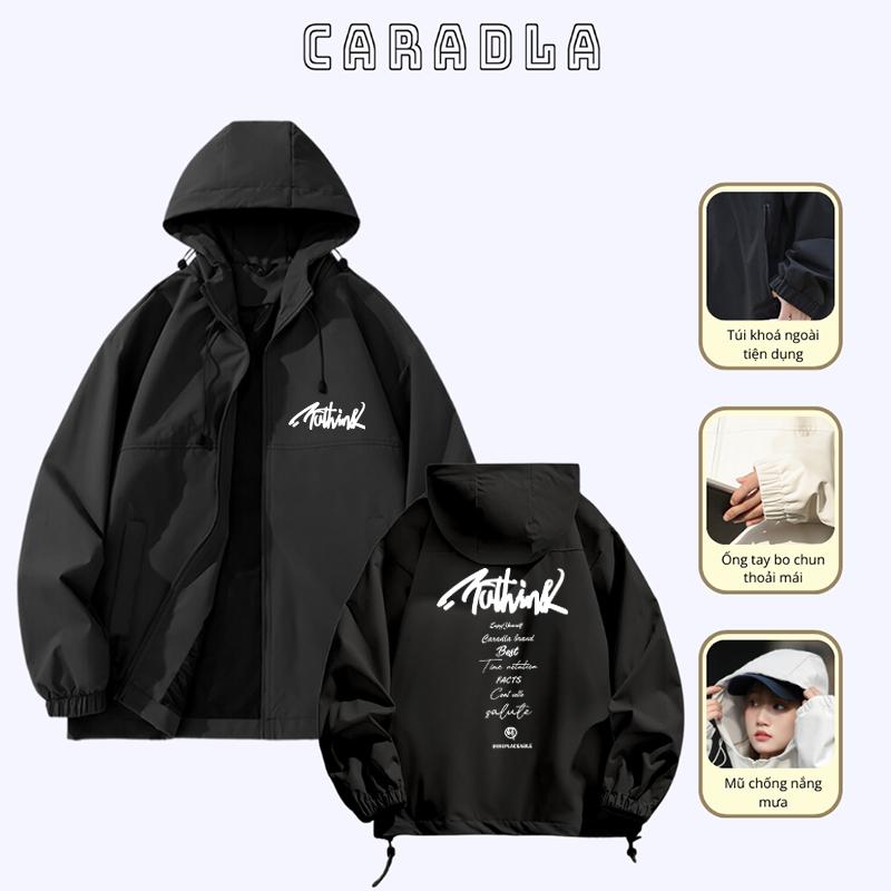 Áo Khoác Gió Nam Nữ Chống Nước Chống Nắng Cao Cấp 2 Lớp Kèm Mũ BST03 Form Rộng Kiểu Dáng Unisex By CARAD