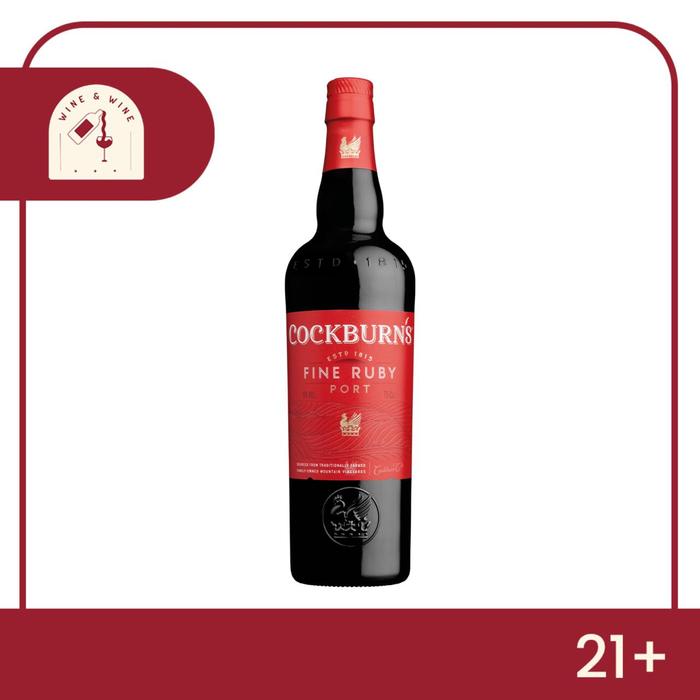 Jual Port Wine Cockburns Fine Ruby 750ml Cockburn Sweet Wine - Kab
