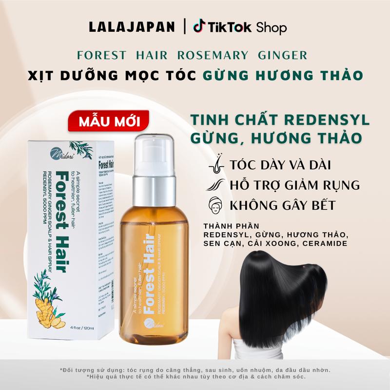 Xịt dưỡng tóc FOREST HAIR Gừng Hương Thảo hỗ trợ mọc tóc ngăn tóc rụng hỗ trợ dưỡng nang tóc chắc khoẻ