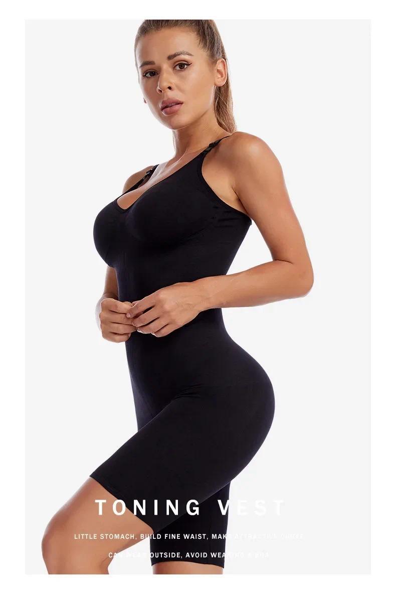 Product Introduction of Seamless Bodysuit Women Butt Lifter Shapewear Belly Control Body Shaper Corset Strappy-Back Chest Lift Correct Posture Underwear 19