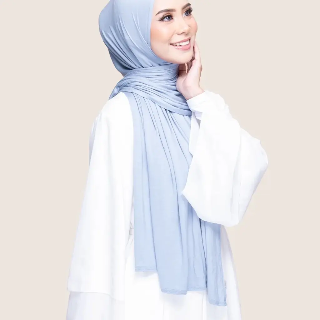Aleyya Long Cotton Jersey Shawl