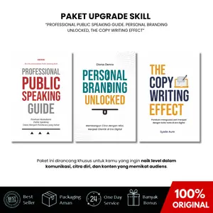 Paket Upgrade Skill Baru I Professional Public Speaking Guide + Personal Branding Unlocked + The Copy Writing Effect