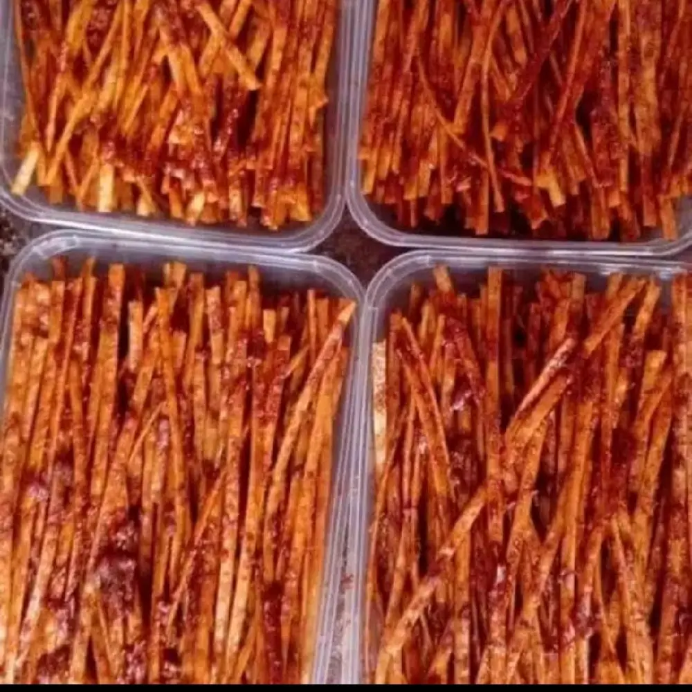 mie lidi gepeng asin kemasan box 500ml Food Snack