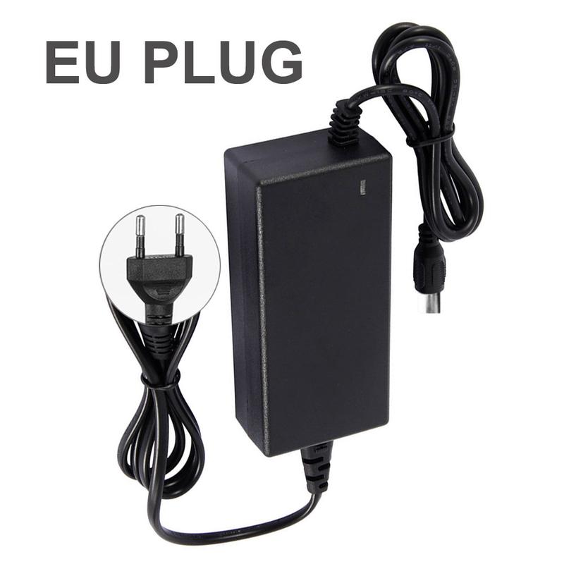 Battery Charger 42V 2A Lithium Battery Charger Adapter(EU) 3Pin for Electric Scooter Hoverboard Balanced Wheel Cable Charging 6