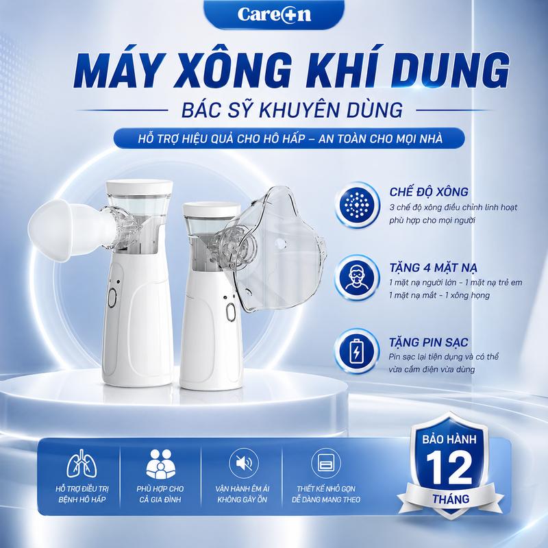 May Xong Khi Dung KE-N35 CareOn Cải Tiến Tặng Pin Sạc Lại Tiện Dụng Có Thể Vừa…