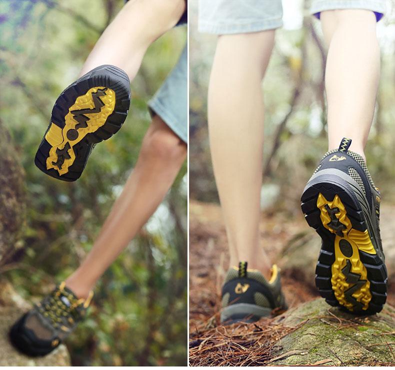 Product Introduction of New Fashion Breathable Hollow Thick-soled Mesh Shoes 36-44 Men's Simple Non-slip Cushioning Wear-resistant Outdoor Hiking Shoes Daily Comfortable Soft-soled Casual Sneakers 18