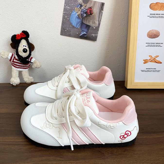  HOLA Giày Thể Thao Nữ Mèo Kitty Hồng Đen Xám Mẫu Mới 2025 Hot Trend B100 Siêu Nhẹ Thoáng Khí Phong Cách Trẻ Trung Năng Động Size 35-39 