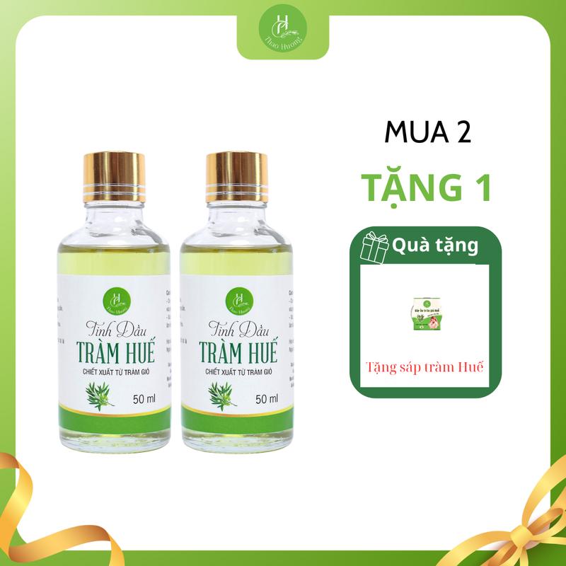 Tinh Dầu Tràm Huế Thảo Hương Chiết Xuất Từ Cây Tràm Gió Xông - Thoa - Pha Nước Tắm 50ml