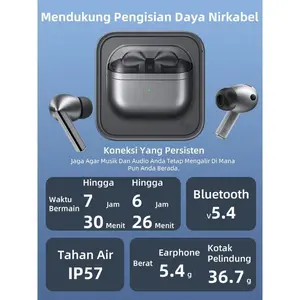 Stereo Bluetooth 5.3 Headset TWS Earphone Wireless Waterproof IPX5 Bass Ergonomis Stylish Kualitas Suara Jernih Kompatibel Android IOS Earbud