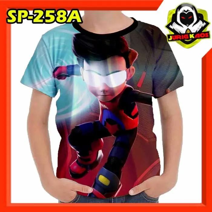Kaos Ejen Ali 3D keren buat anak baju 3D Murah