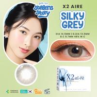 Gambar X2 AIRE Silky Grey Softlens Bulanan 14.5mm Color Contact Lens UV Blocking - X2 Aire Silky Grey, Normal dari Softlens Story Kota Administrasi Jakarta Pusat 1 Tokopedia