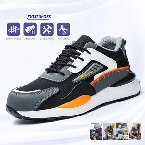 JOOST Lightweight Safety Shoes Steel Toe Cap Men's Shoes Anti-puncture Hiking Work  Shoes