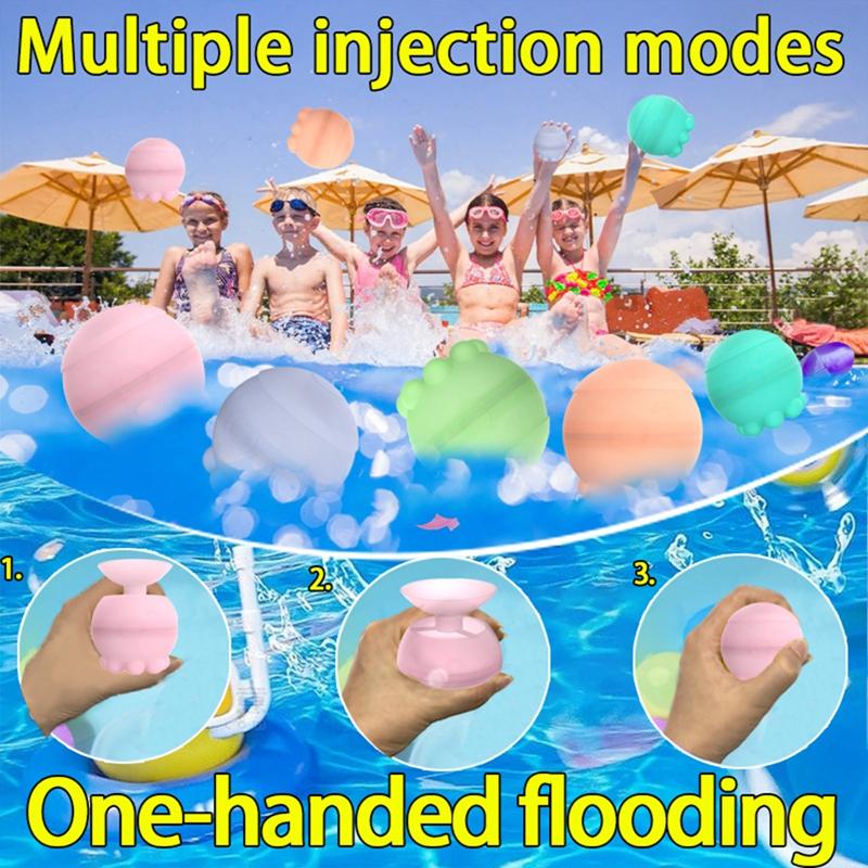 New silicone water ball, silicone magnetic water ball, one-hand water-filled silicone water ball toy, buckle water ball 2