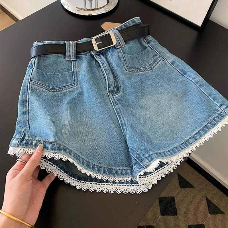 Quần short jean nữ phối ren , quần đùi nữ phối ren hotrend vải mềm cực kỳ thoải mái dễ chịu cho mùa hè , thoả thích dạo chơi từ bãi biển cho đến cao nguyên tây bắc [QSJ184]