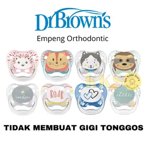 Dr Browns Prevent Pacifier Stage 1 2 Empeng 0-6 6-18 Bulan Anti Gigi Tonggos | Empeng Bayi 0 6 Bulan