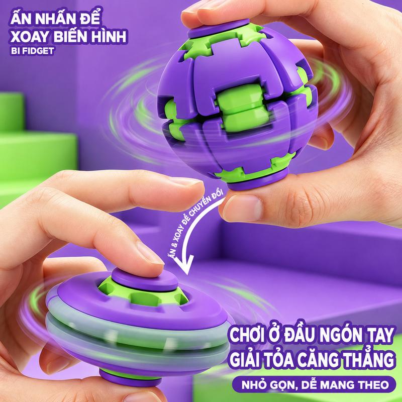 Bóng Xoay Nhấn Cực Đã – Spinner Fidget Cho Cả Người Lớn & Trẻ Em, Luyện Ngón Tay, Xoay Siêu Mượt, Quà Tặng Cực Ý Nghĩa, Chơi Cực Cuốn!