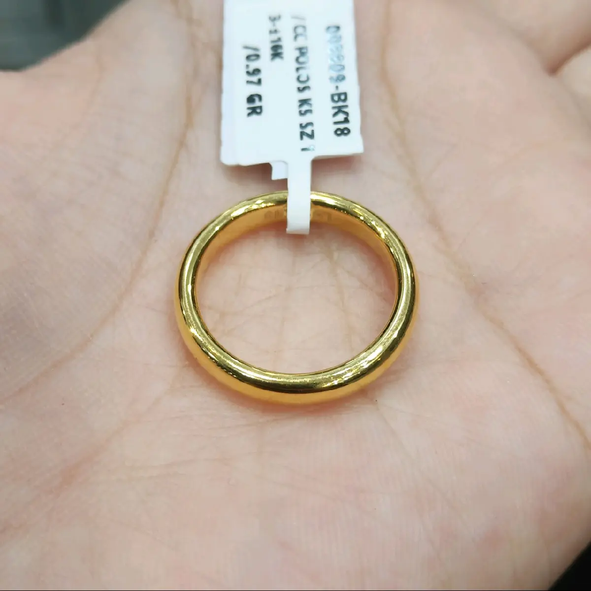 cincin ring plat Polos 16K