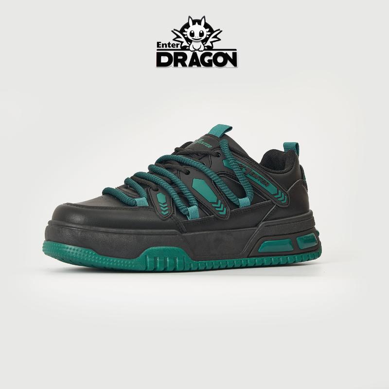 Bộ sưu tập Summer 2025 Giày thể thao sneaker nam nữ Unisex Enter Dragon Rainbow Black Green