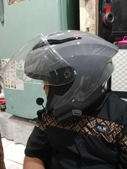 Product Review of GEARELEC BT12 Bluetooth 5.0 Helm Sepeda Motor Headset Suara Bass Tahan Air from 1**🍂 0