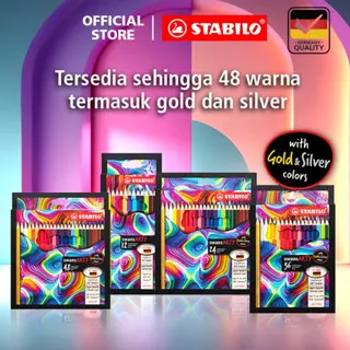 STABILO swans ARTY Colored Pencils / Pensil Warna Set Lengkap Isi 12/24/36/48 0