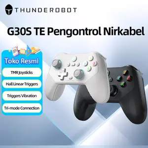 Thunderobot G30S TE Wireless Gaming Controller TMR Joystick  Dengan Getaran Trigger Tri-mode Wired 2.4G Bluetooth 1000Hz Gamepad untuk Switch Steam PC