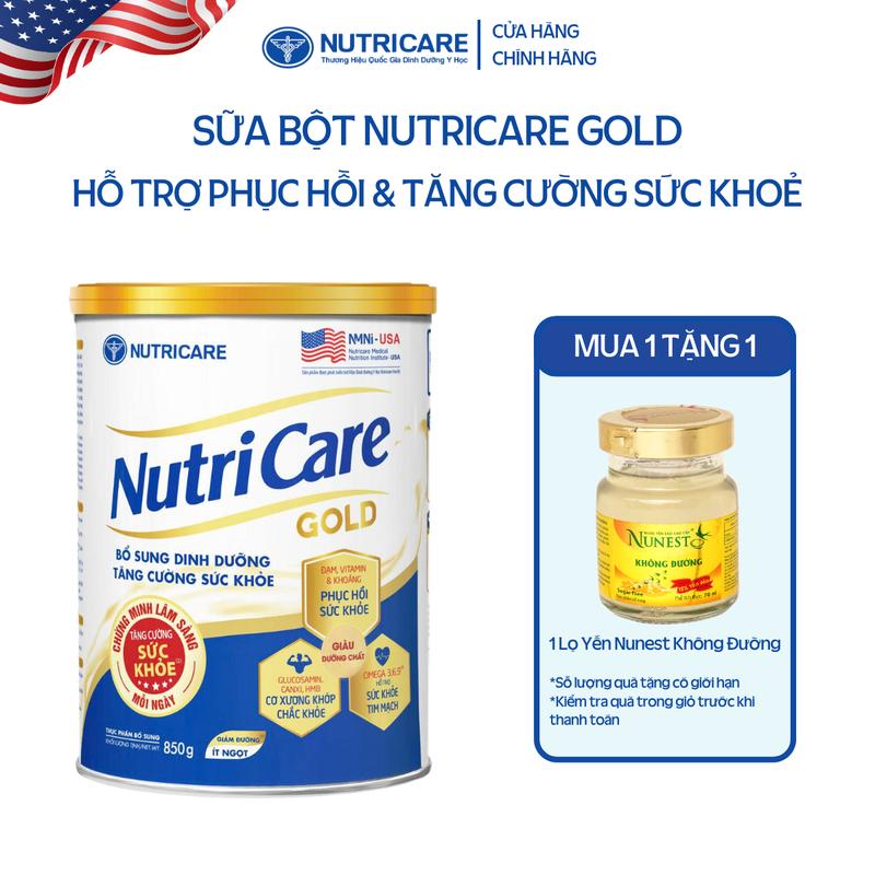 Sữa bột NutriCare Gold dinh dưỡng cho người lớn tuổi 900g