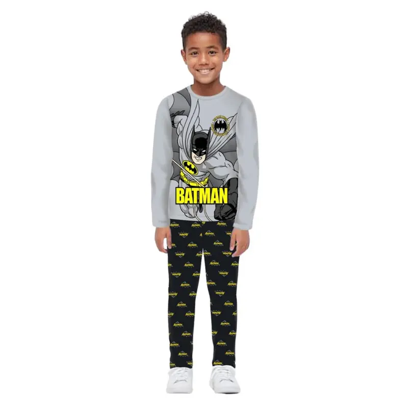Setelan Piyama Fashion Anak Laki-laki Lengan Panjang Motif Lucu 4-12 tahun Baju Celana 1