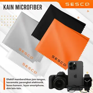 Sesco Kain Lap Microfiber Suede Serat Halus Lap Lensa Kacamata