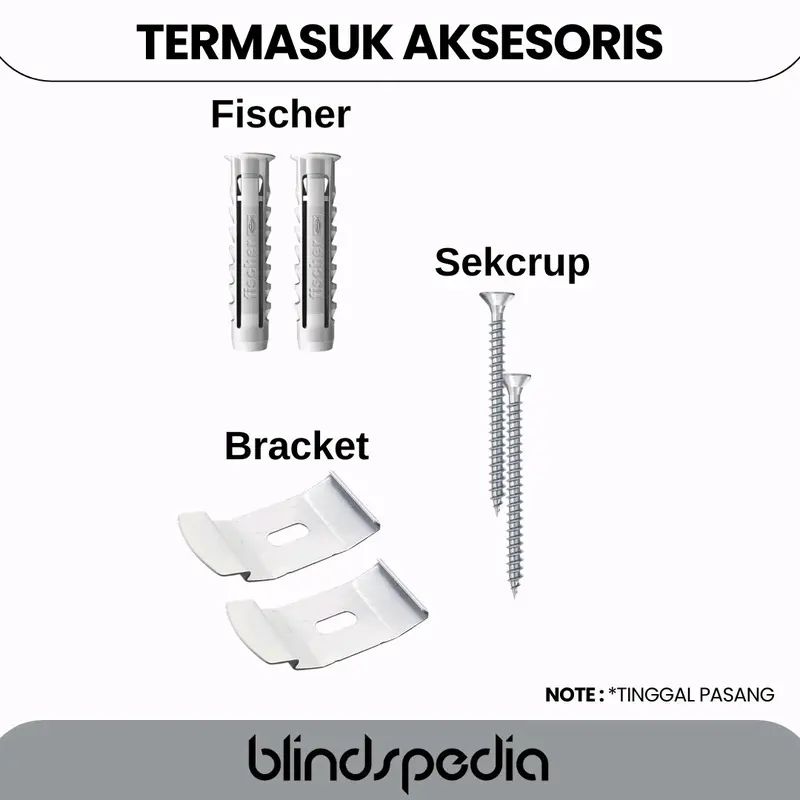 Tirai Gulung Modern Roller Blind BISA CUSTOM UKURAN Krey Gulung Aesthetic Custom Dimout Polyester (Blok Cahaya 80%) 3