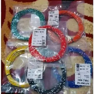 2 meter Kabel Bintik 0,85 Asli Tembaga untuk Perkabelan Motor Mobil & Audio  kabel srabut tembaga 0,85mm Pilih Varian Warna