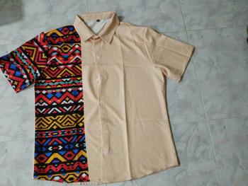 Product Review of Men's Hawaiian Beach Ethnic Style 3D Printed Street Retro Fashion Short Sleeve Shirt Menswear Top from A**H 0
