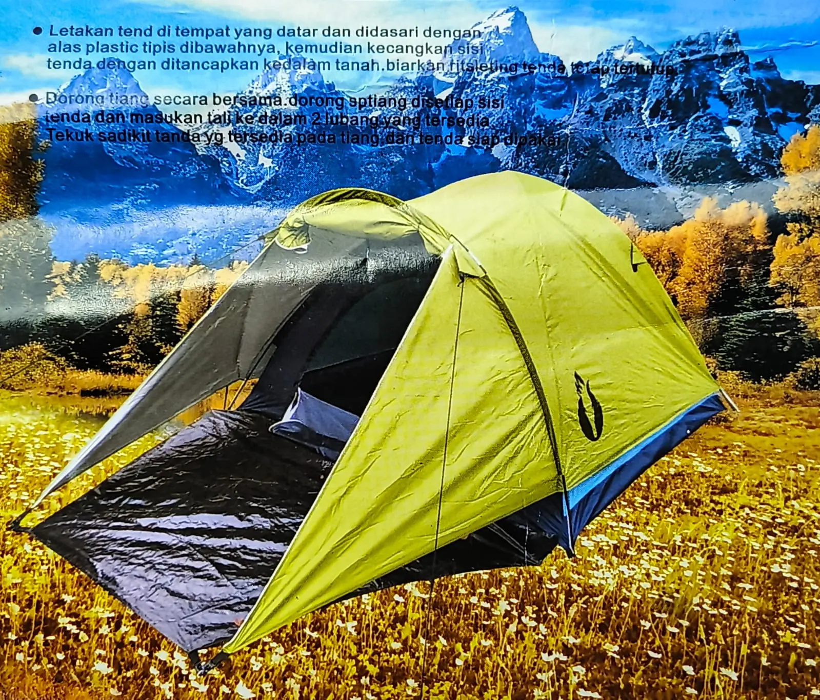 Tenda dome double layer / Tenda camping dome /  Tenda camping double layer TBE Matougui WS004 kapasitas 4 orang