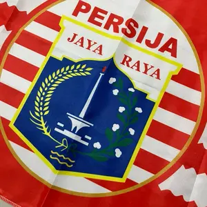 BENDERA POSTER KAIN PERSIJA FLAG POSTER FOOTBALL UTLRAS PERSIJA JAKARTA