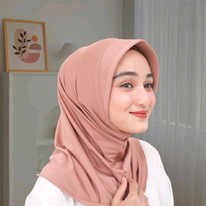 Hijab Sport Jersey Premium | Hijab Gym Yoga Jogging | Hijab Instan 3