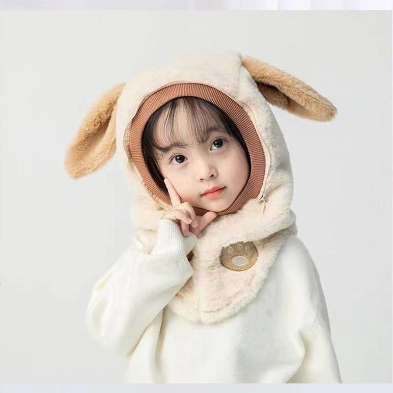 Product Introduction of Windproof Winter Warm Ear Protection Hat Thick Face Cover Hat Cute Rabbit Ear Cap For Boys And Girls 23