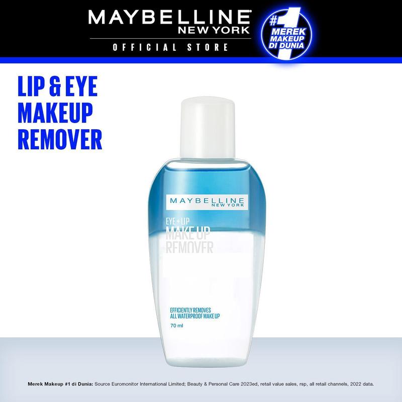 Maybelline Lip & Eye Makeup Remover - 70 ml & 150 ml (Dengan Formula Lembut Untuk Make Up Waterproof) 1