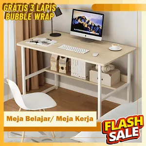 [FREE BUBBLE WRAP] LLB Meja Belajar Meja Kerja Meja Kayu Meja Komputer Meja Kantor Meja Minimalis Meja Laptop Meja Serbaguna Meja Rias Meja Kamar Tidur Meja Ruang Tamu  - Study Desk