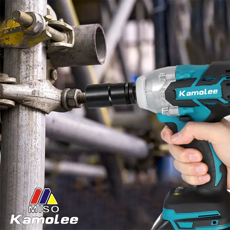 Kamolee DTW285 520 N.m Torsi Electric Impact Wrench 1/2"1/4" Dual Function [baterai tidak termasuk] 6