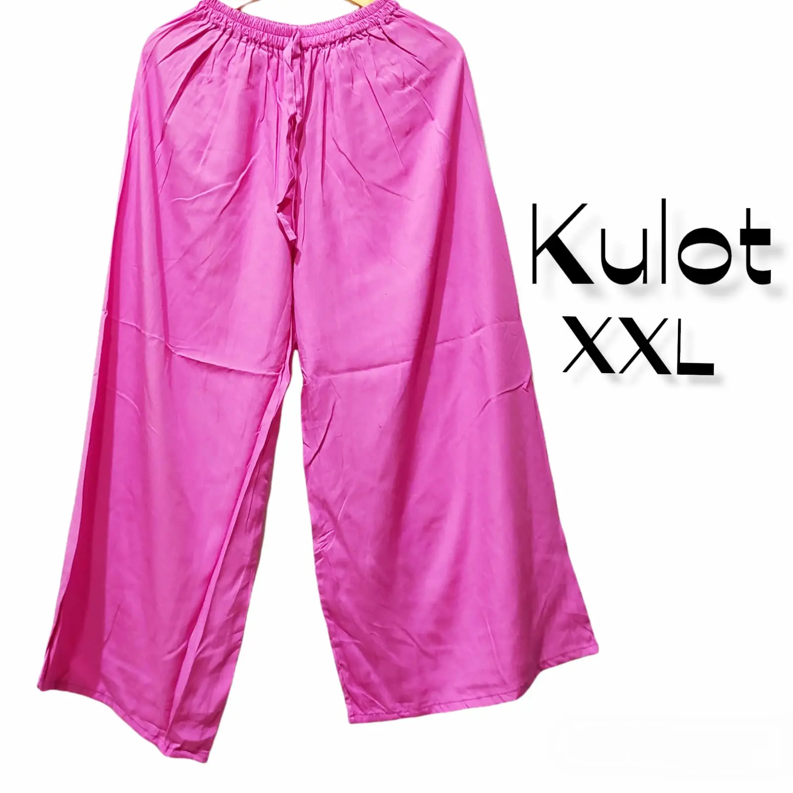 Celana Kulot Super Jumbo Polos Bigsize Rayon Melar Lembut - Banyak Variasi Warna - Karet Wanita Panjang Basic Cantik Loose Nyaman