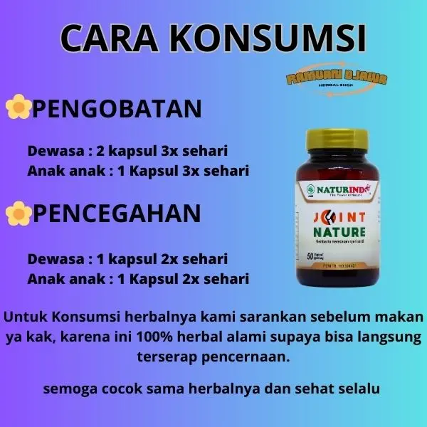 Herbal Pengapuran Tulang Nyeri sendi OSTEOPOROSIS JOIN NATURE NATURINDO 8
