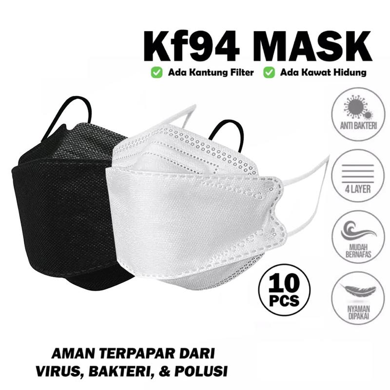 [KBM] Masker KF94 4 Ply Disposable Face Mask Kesehatan Korea Kpop 4Ply ...
