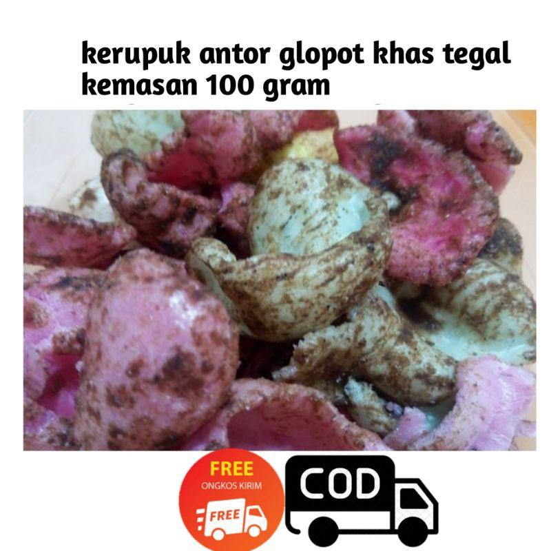 Kerupuk pasir glopot khas tegal 100 gr 0