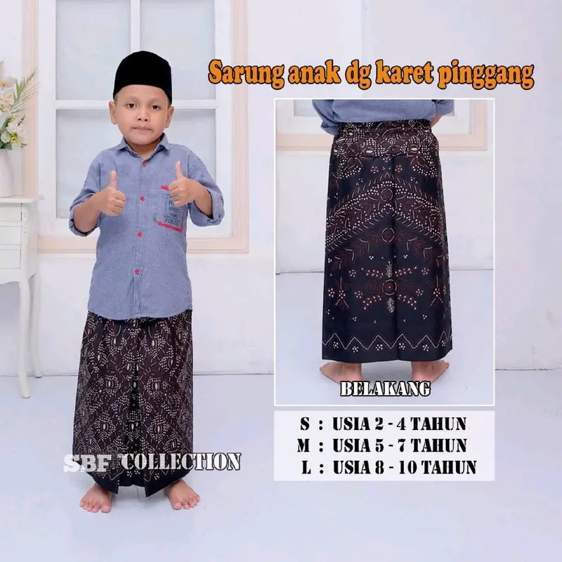 SARUNG ANAK INSTAN/SARUNG ANAK TK - SD /SARUNG ANAK USIA 2 - 10th 2