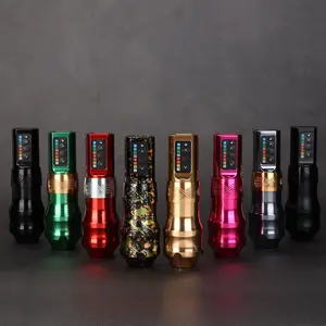 Exo Mesin Pena Tato Nirkabel Dengan 2pc Power Supply 3.5mm/4.0mm