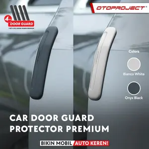 Otoproject - Car Door Guard Protector Premium 001 Bianco White | Pelindung Ujung Pintu Mobil Universal