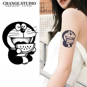 Hình Xăm Tạm Thời, Thiết Kế Hình Xăm Doraemon, Kéo Dài Trong 15 Ngày, Không Thấm Nước, Không Sợ Ma Sát, Miếng Dán Hình Xăm