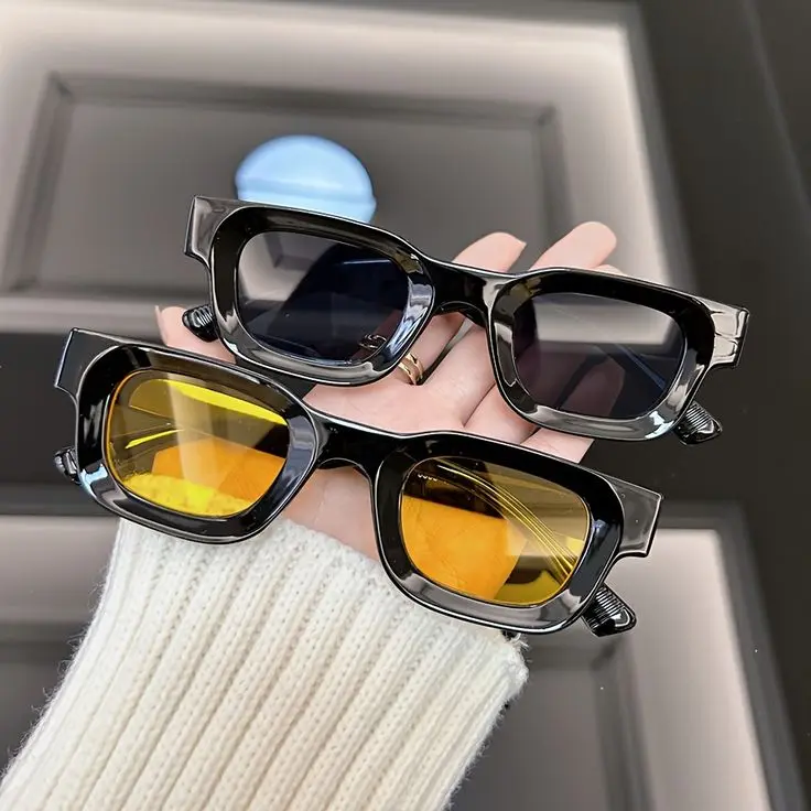 Kacamata Hitam Uv400 Gaya Retro  Warna Permen Vintage Untuk Wanita/ Pria Eyewear Sunglasses 0