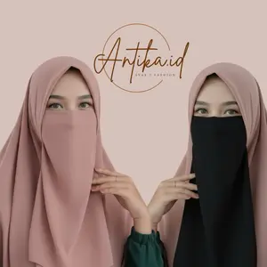 Cadar tali dua lapis bahan diamond crape premium | cadar tali dua Layer kualitas butik